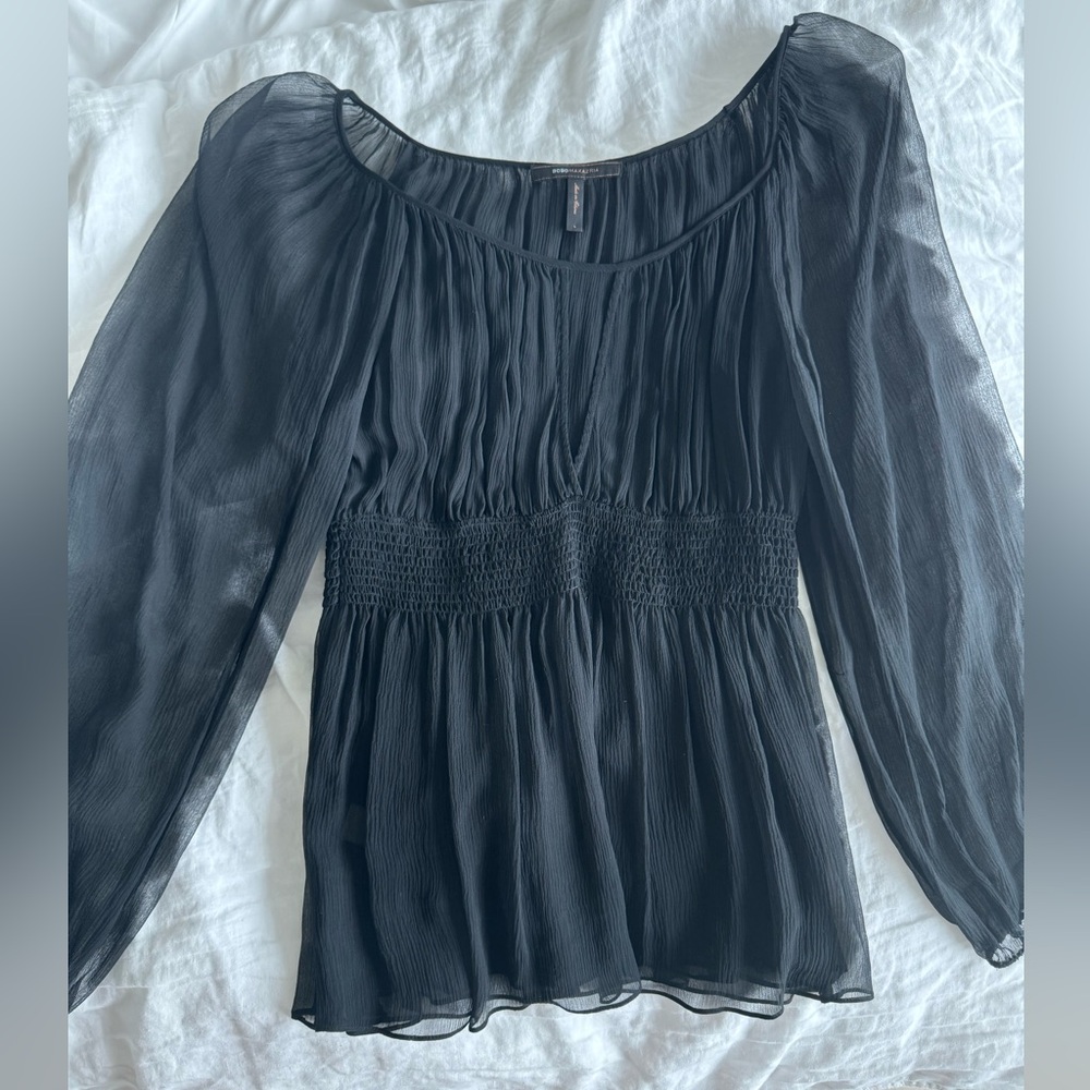 Sheer Black Blouse